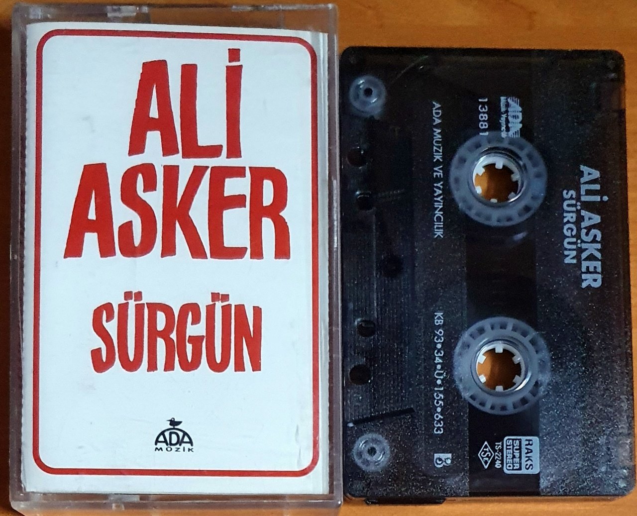 ALİ ASKER - SÜRGÜN (1993) - KASET ADA MÜZİK 2.EL