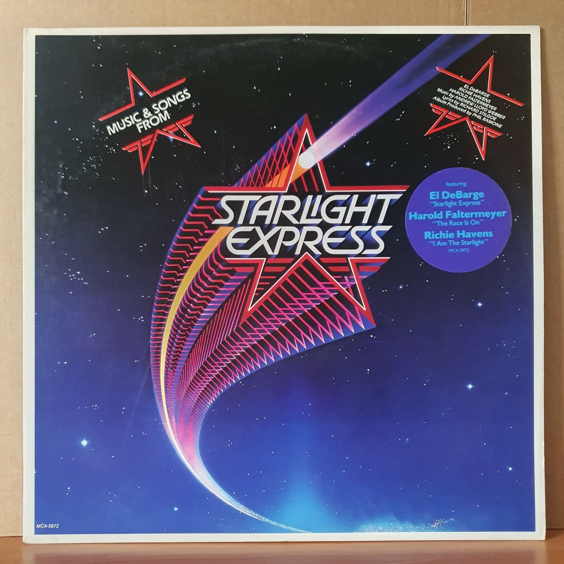 MUSIC & SONGS FROM STARLIGHT EXPRESS / EL DEBARGE, HAROLD FALTERMEYER, RICHIE HAVENS (1987) - LP 2.EL PLAK
