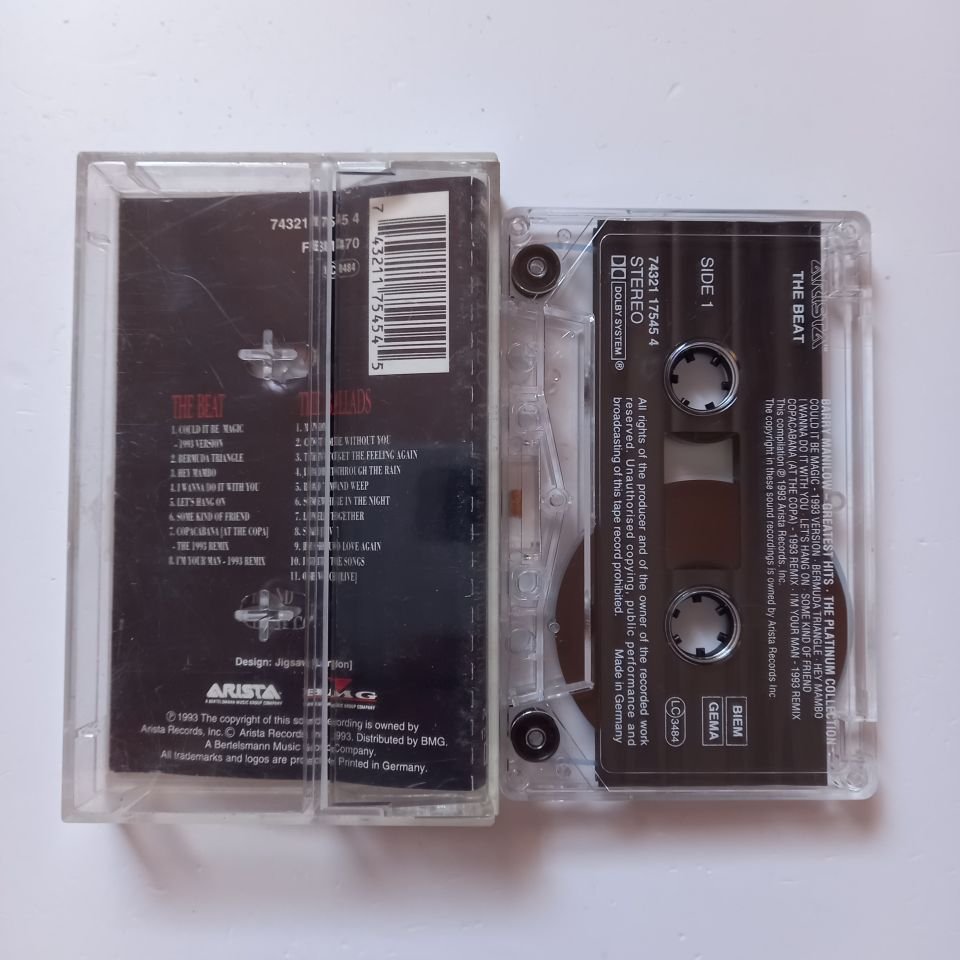 BARRY MANILOW - GREATEST HITS / THE PLATINUM COLLECTION (1993) - KASET 2.EL