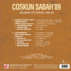 COŞKUN SABAH - AĞLAMAK İSTİYORUM/ANILAR (1989) - LP SIFIR PLAK