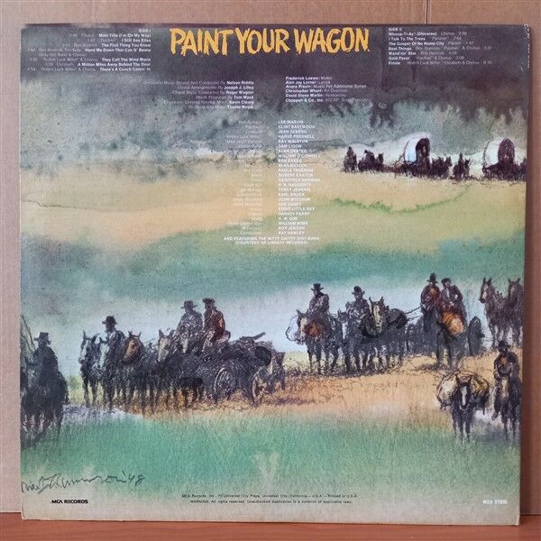 PAINT YOUR WAGON: MUSIC FROM THE SOUNDTRACK / LEE MARVIN, CLINT EASTWOOD, HARVE PRESNELL, ALAN DEXTER - LP 2.EL PLAK