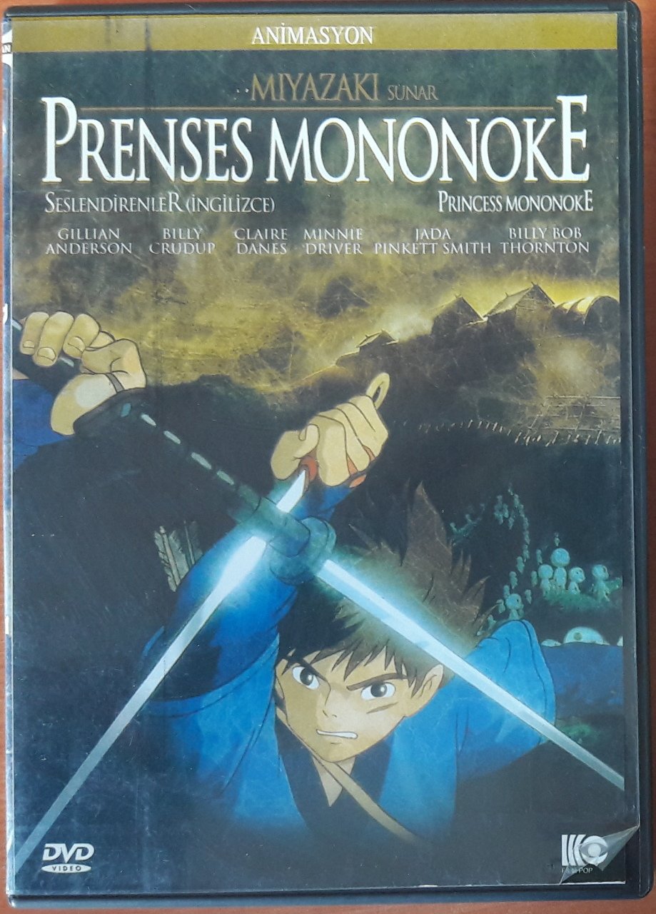PRENSES MONONOKE - HAYAO MIYAZAKI - ANİME - DVD 2.EL