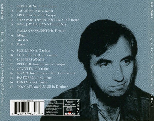 JACQUES LOUSSIER – THE VERY BEST OF PLAY BACH (2000) - CD AMBALAJINDA SIFIR