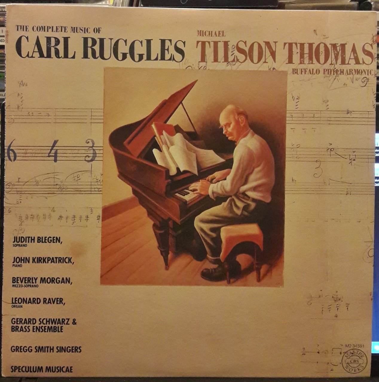 CARL RUGGLES: THE COMPLETE MUSIC, MICHAEL TILSON THOMAS (1980) - 2PLAK 2.EL
