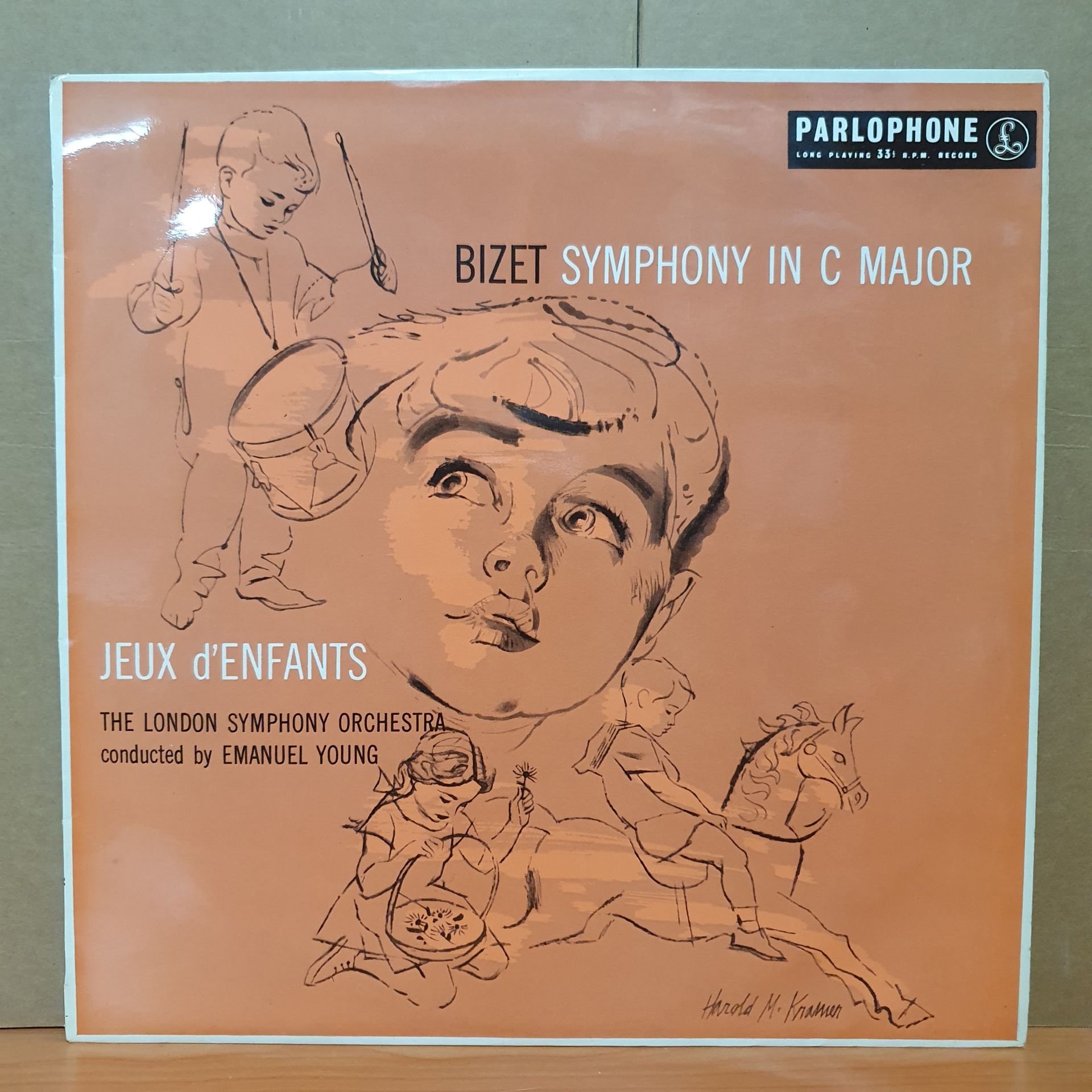 BIZET: SYMPHONY IN C MAJOR, JEUX D'ENFANTS / THE LONDON SYMPHONY ORCHESTRA, EMANUEL YOUNG - LP 2.EL PLAK