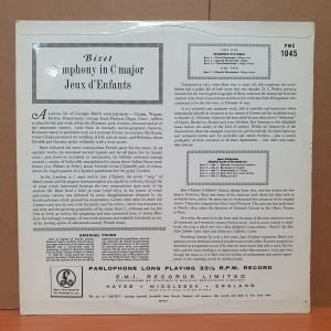 BIZET: SYMPHONY IN C MAJOR, JEUX D'ENFANTS / THE LONDON SYMPHONY ORCHESTRA, EMANUEL YOUNG - LP 2.EL PLAK