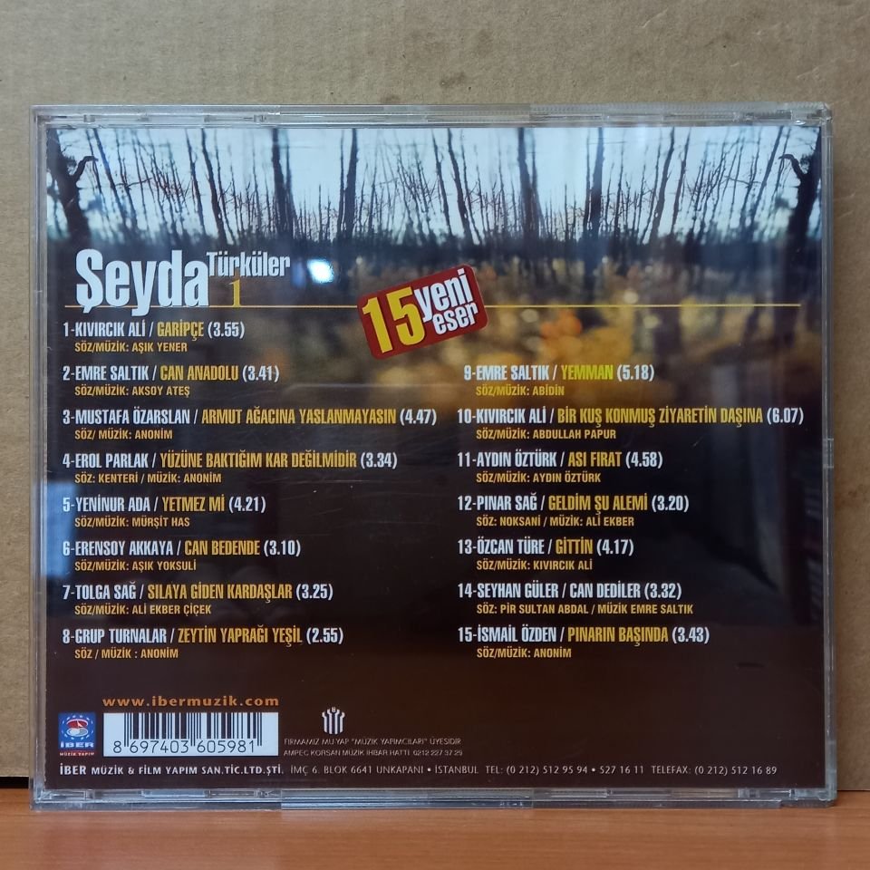 ŞEYDA TÜRKÜLER 1 (2000) - CD 2.EL