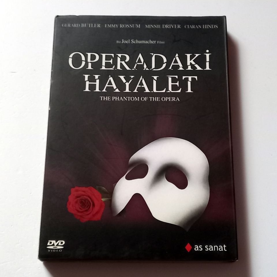 OPERADAKİ HAYALET -THE PHANTOM OF THE OPERA - GERARD BUTLER, EMMY ROSSUM - YÖN.: JOEL SCHUMACHER - DVD SLIPCASE 2.EL