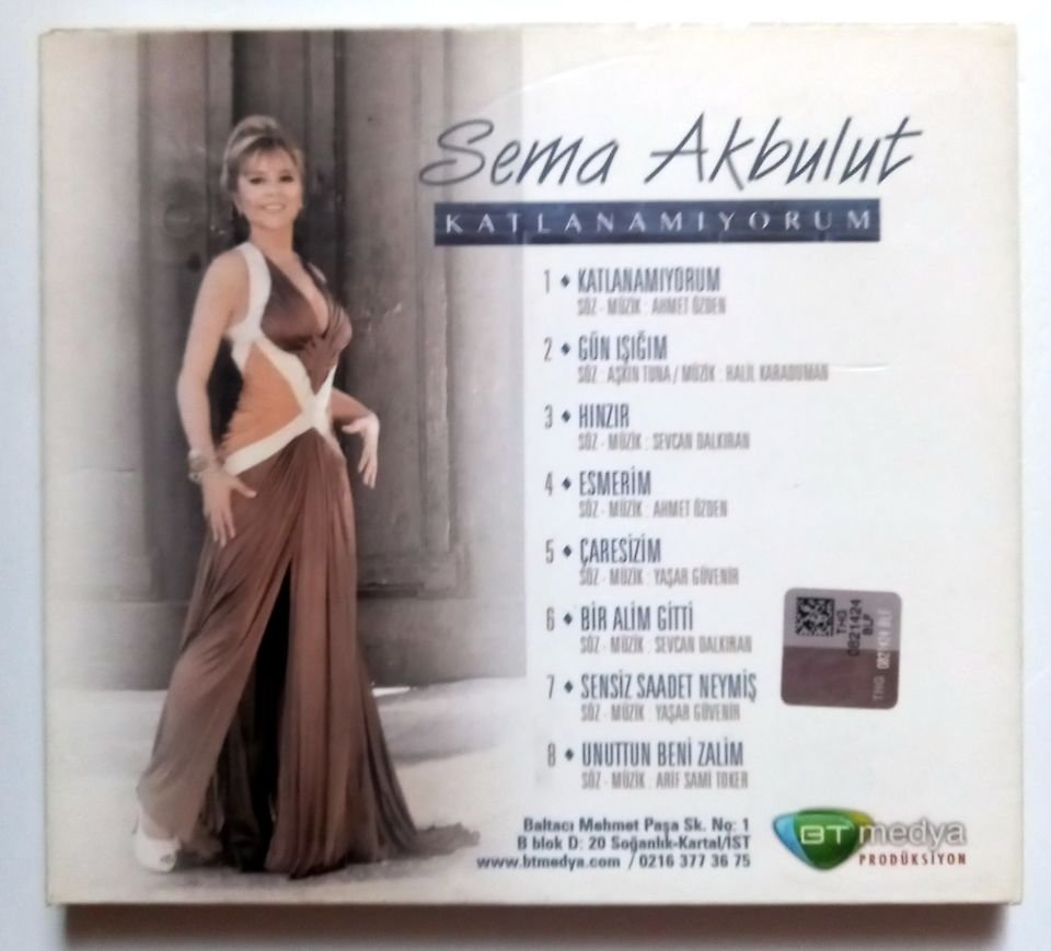 SEMA AKBULUT - KATLANAMIYORUM (2014) - CD 2.EL