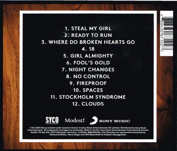 ONE DIRECTION – FOUR (2014) - CD JEWEL CASE SIFIR