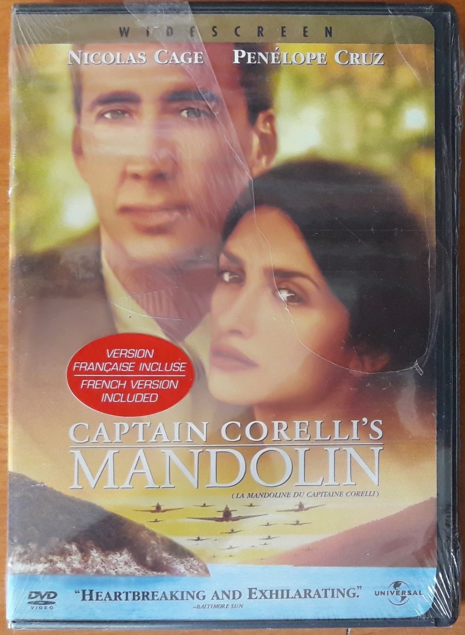 CAPTAIN CORELLI'S MANDOLIN - NICOLAS CAGE - DVD SIFIR 1. BÖLGE TR ALTYAZI YOKTUR