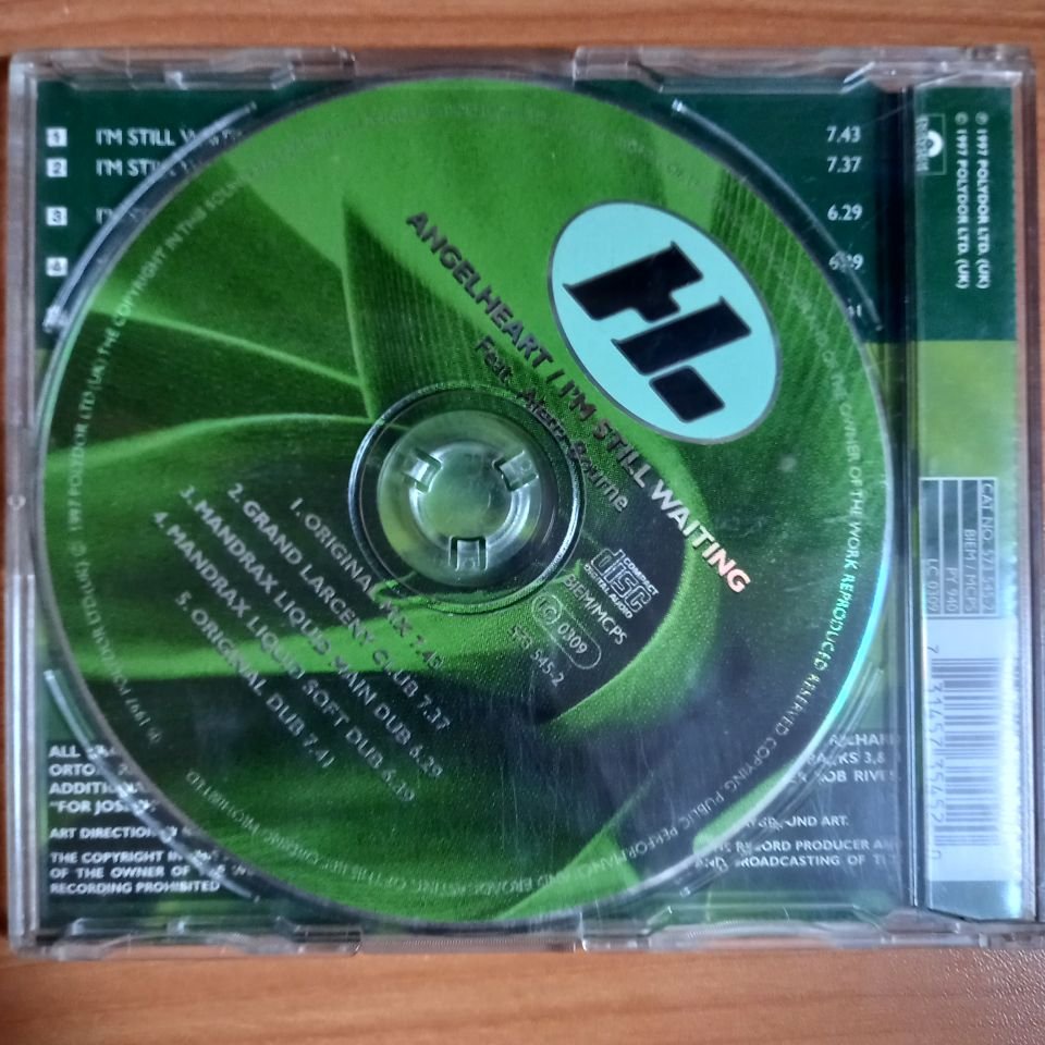 ANGELHEART – I'M STILL WAITING / ALETIA BOURNE (1997) - CDsingle 2.EL