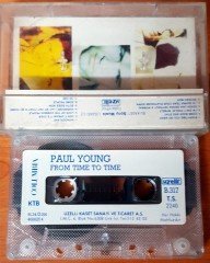 PAUL YOUNG - FROM TIME TO TIME / THE SINGLES COLLECTION (1991) UZELLI CASSETTE MADE IN TURKEY ''USED'' PAPER LABEL