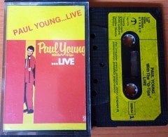 PAUL YOUNG WITH THE Q TIPS - LIVE CASSETTE MADE IN JUGOSLAVIA ''USED'' PAPER LABEL