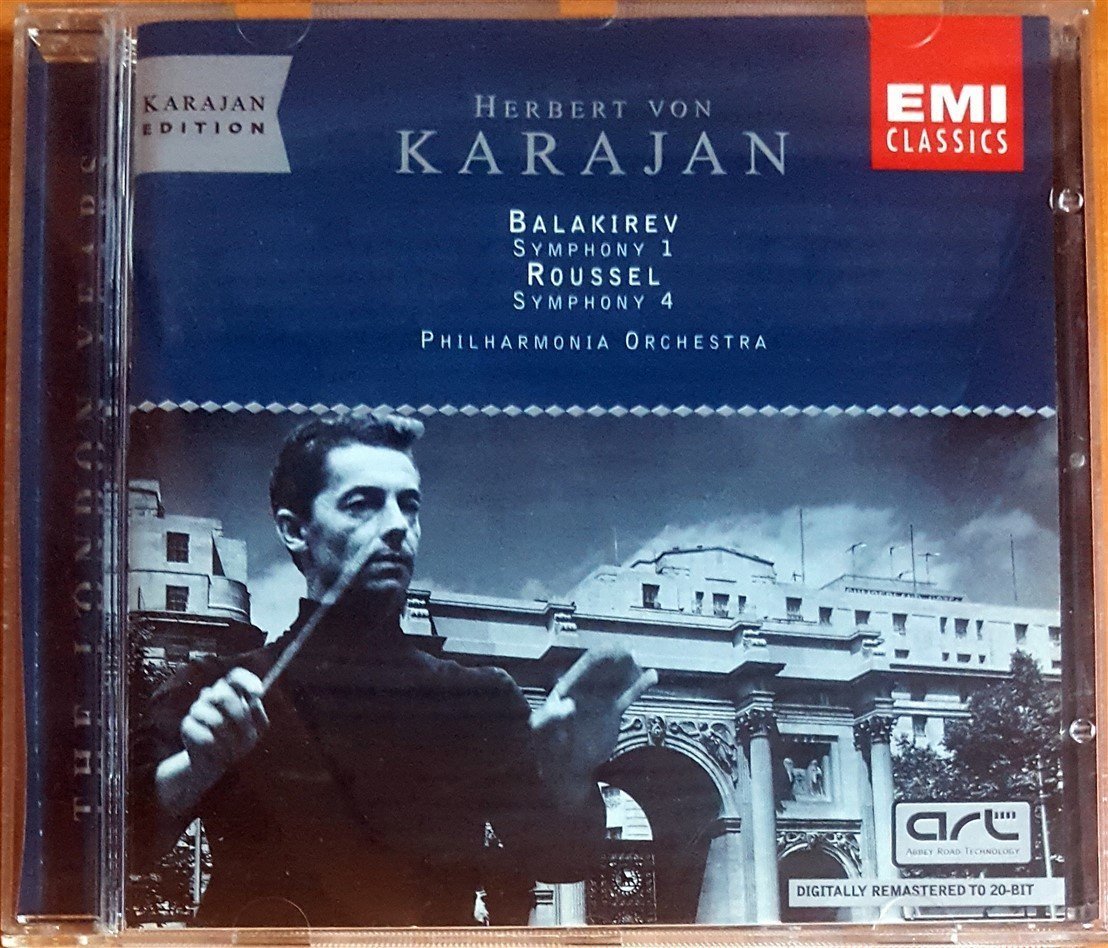 BALAKIREV - SYMPHONY 1 / ROUSSEL - SYMPHONY 4 / HERBERT VON KARAJAN (1998) DIGITALLY REMASTERED TO 20-BIT CD 2.EL