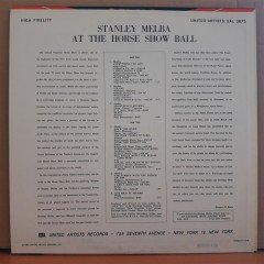 STANLEY MELBA AT THE HORSE SHOW BALL (1960) - LP 2.EL PLAK