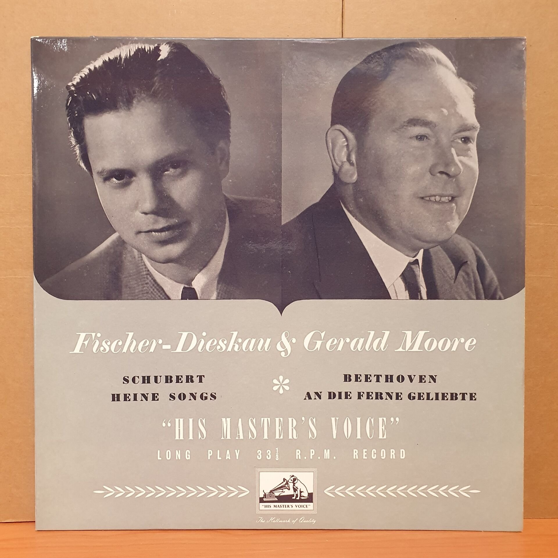 FISCHER-DIESKAU & GERALD MOORE / SCHUBERT: HEINE SONGS, BEETHOVEN: AN DIE FERNE GELIEBTE - LP 2.EL PLAK