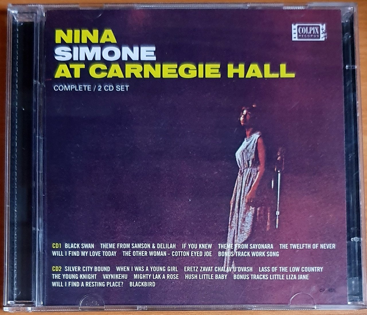 NINA SIMONE - AT CARNEGIE HALL (2005) - 2CD COLPIX RECORDS 2.EL