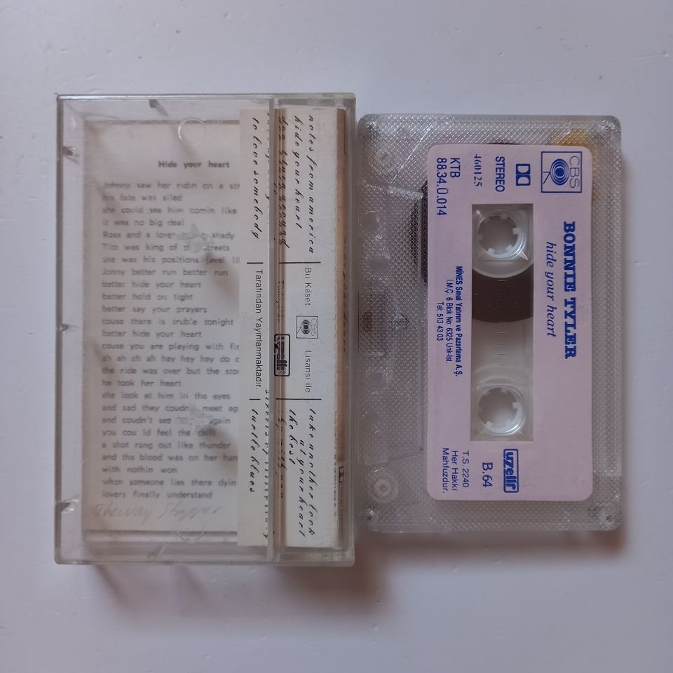 BONNIE TYLER - HIDE YOUR HEART (1988) - KASET 2.EL