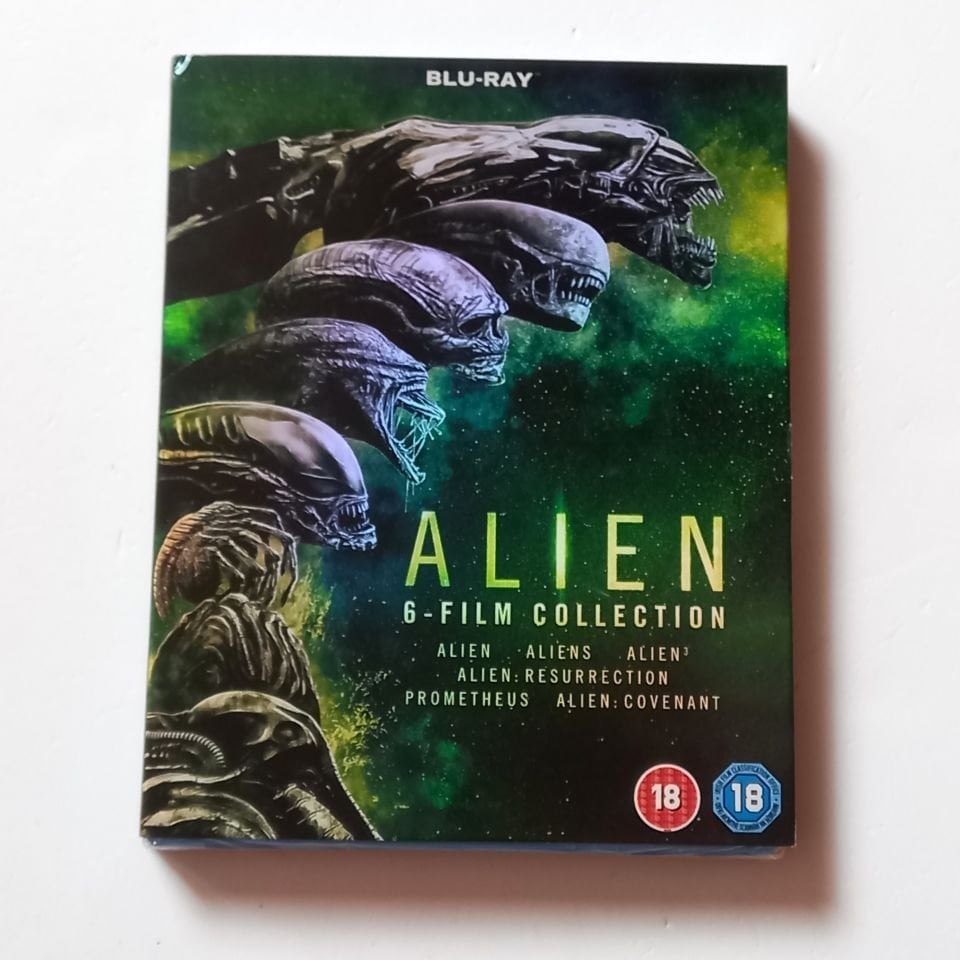 ALIEN 6-FILM COLLECTION - 6BLU-RAY SLIPCOVER 6-DISC SET AMBALAJINDA SIFIR TÜRKÇE ALTYAZI YOKTUR