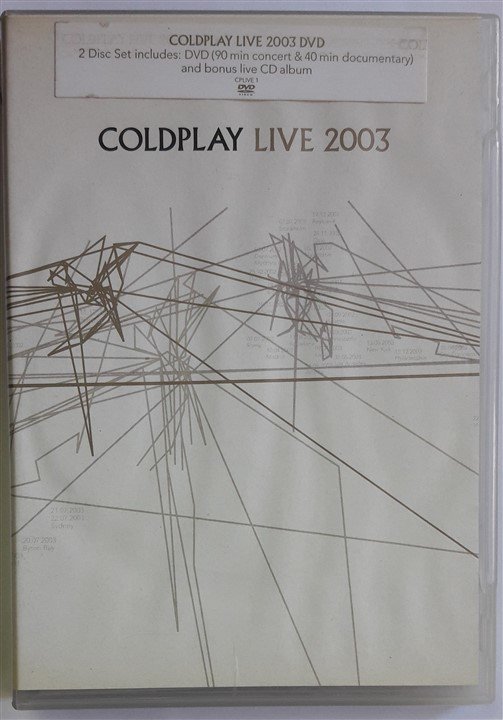 COLDPLAY - LIVE 2003 - DVD+CD 2.EL