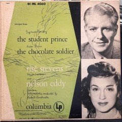 ROMBERG: THE STUDENT PRINCE, STRAUS: THE CHOCOLATE SOLDIER, RISE STEVENS, NELSON EDDY - PLAK 2.EL