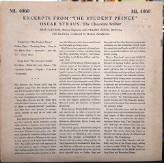 ROMBERG: THE STUDENT PRINCE, STRAUS: THE CHOCOLATE SOLDIER, RISE STEVENS, NELSON EDDY - PLAK 2.EL
