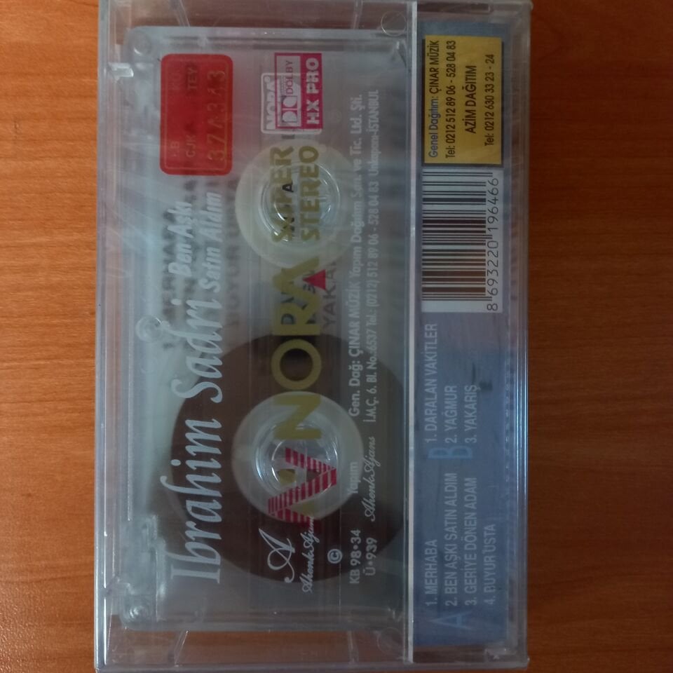 İBRAHİM SADRİ - BEN AŞKI SATIN ALDIM (1998) - KASET SIFIR