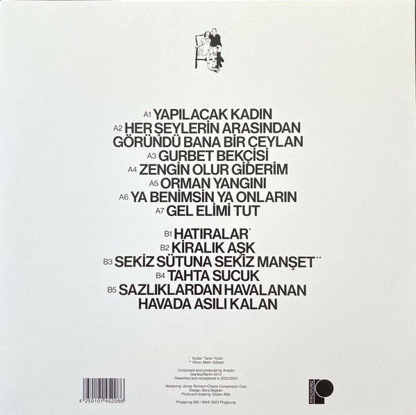 ANADOL - HATIRALAR (2017) - LP 2023 EDITION SIFIR PLAK