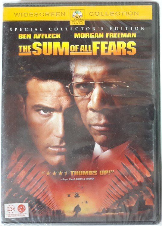 THE SUM OF ALL FEARS - EN BÜYÜK KORKU - BEN AFFLECK - MORGAN FREEMAN - DVD 2.EL