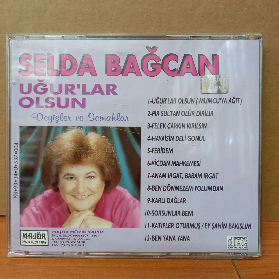 SELDA BAĞCAN - UĞUR'LAR OLSUN (1992) - CD 2.EL