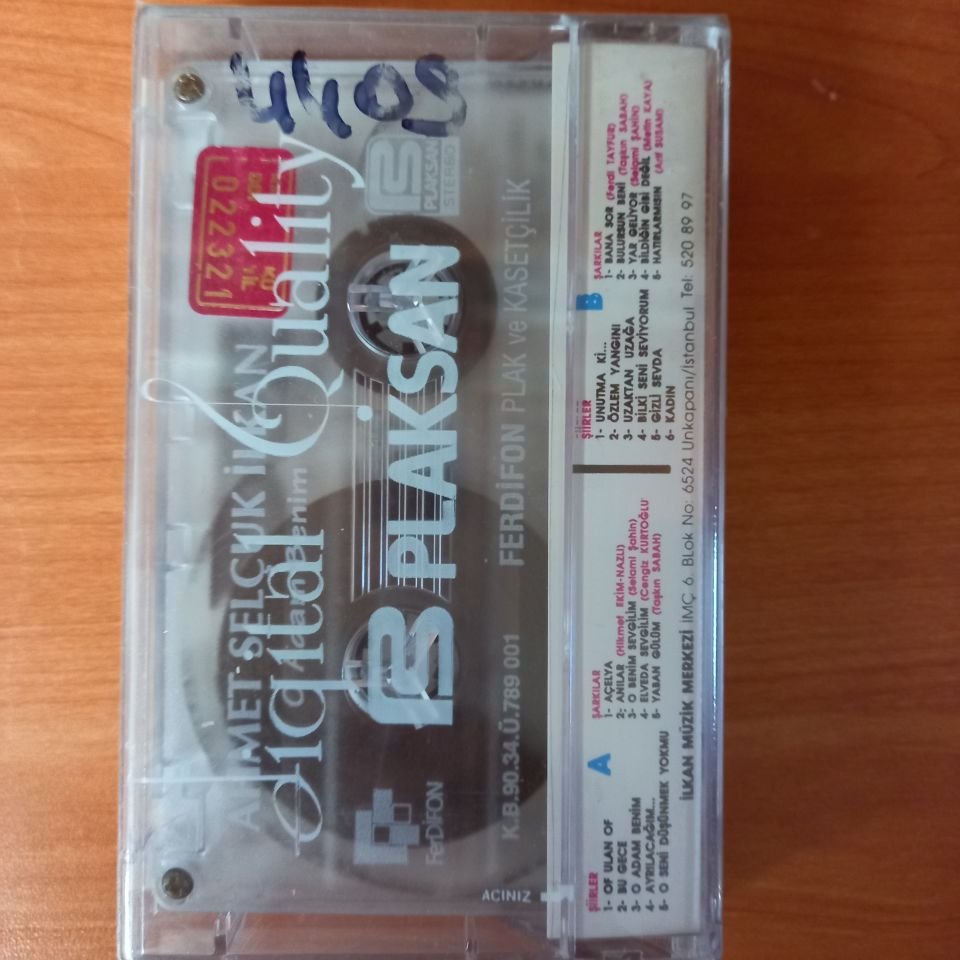 AHMET SELÇUK İLKAN - O ADAM BENİM! (1990) - KASET SIFIR