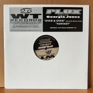 PLUX FEATURING GEORGIA JONES – OVER & OVER / FANTASY (1995) - 12'' 45RPM MAXI SINGLE KIRMIZI 2.EL PLAK