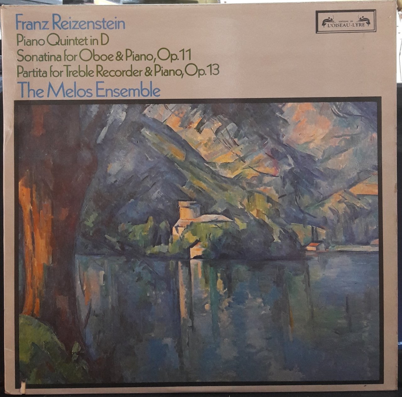 REIZENSTEIN: PIANO QUINTET IN D, THE MELOS ENSEBMLE (1975) - PLAK 2.EL