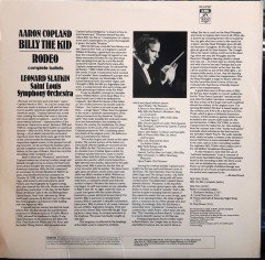 COPLAND: BILLY THE KID, RODEO, LEONARD SLATKIN (1986) - PLAK 2.EL