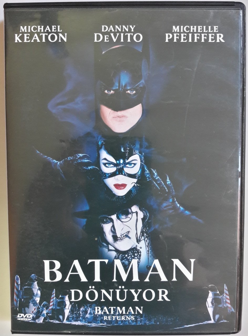 BATMAN RETURNS - BATMAN DÖNÜYOR - MICHAEL KEATON - DANNY DeVITO - TIM BURTON - DVD 2.EL