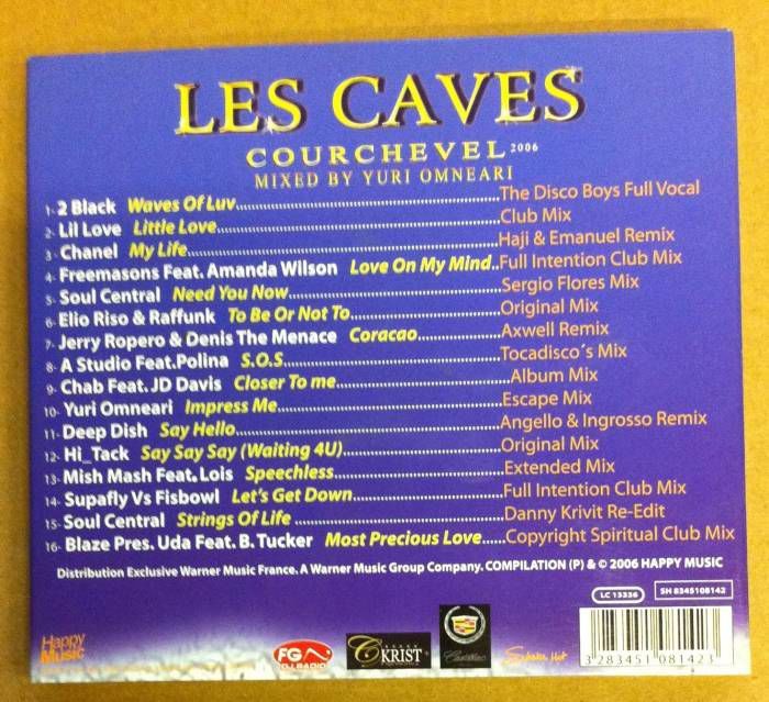 LES CAVES COURCHEVEL MIXED BY YURI  CD 2.EL
