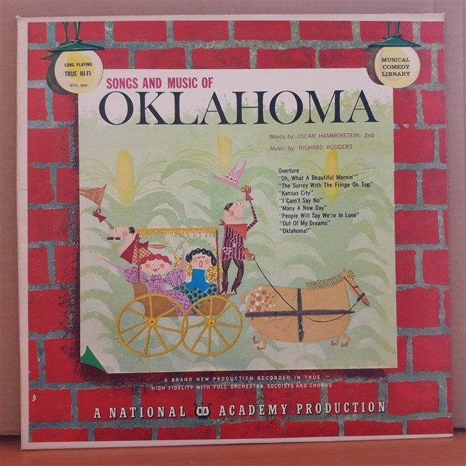 SONGS AND MUSIC OF OKLAHOMA (1959) - MUSICAL - RICHARD RODGERS - LP 2.EL PLAK