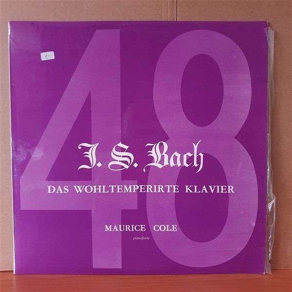 J.S. BACH: DAS WOHLTEMPERIRTE KLAVIER / MAURICE COLE (1971) - LP 2.EL PLAK
