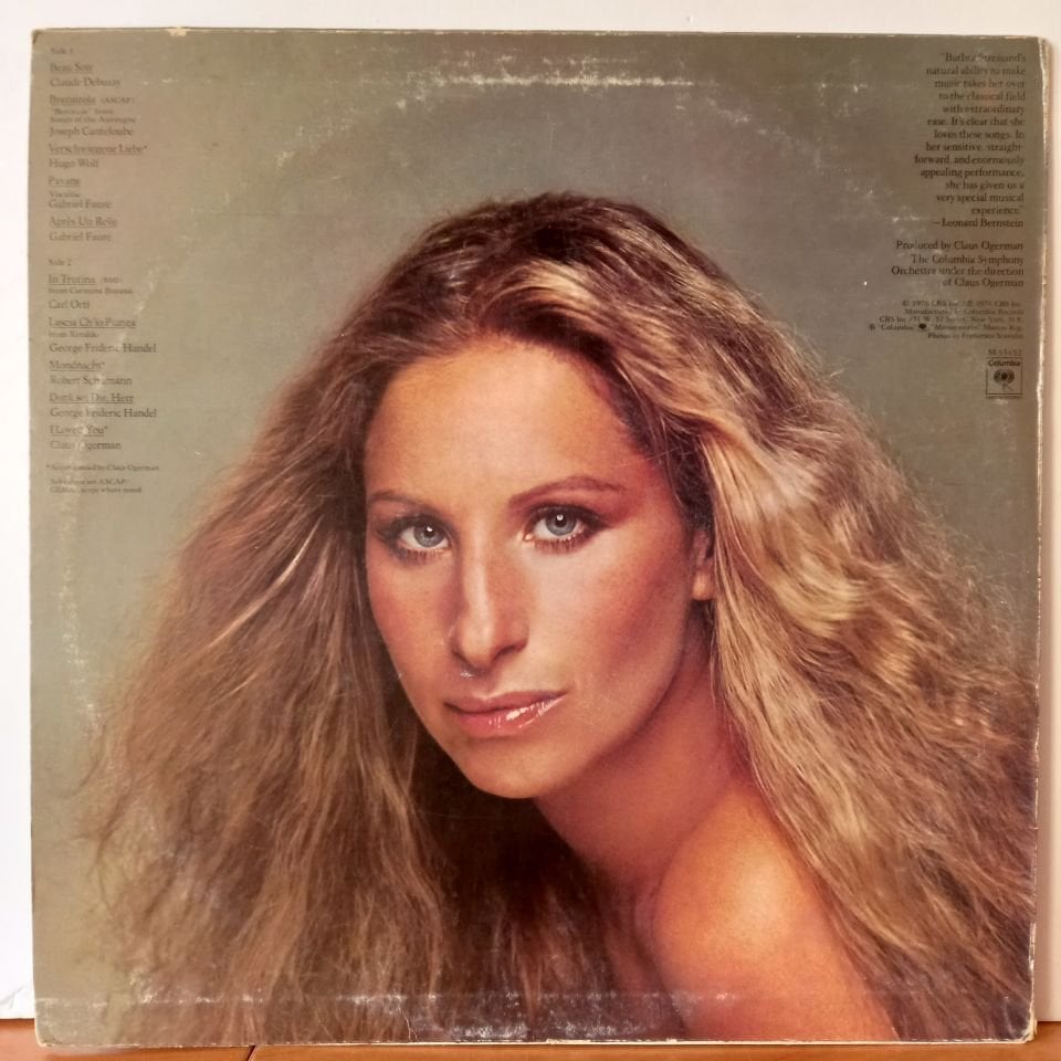 BARBRA STREISAND – CLASSICAL ... BARBRA (1976) - LP  2.EL PLAK