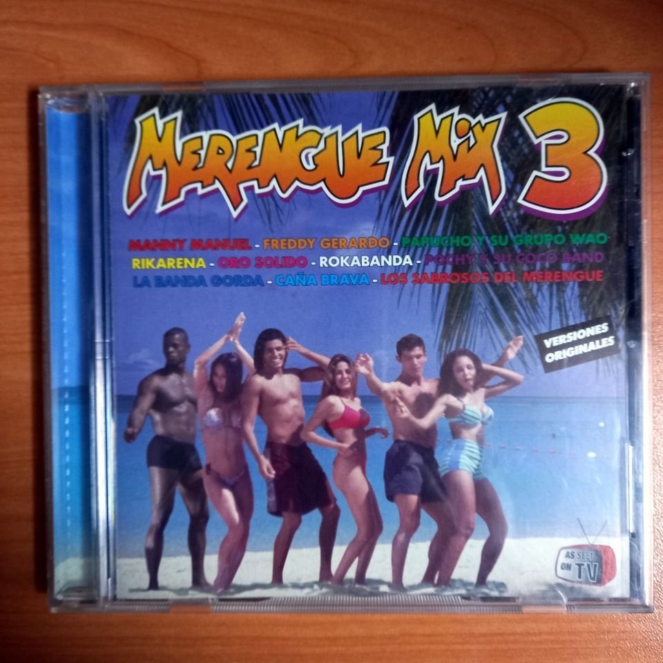 MERENGUE MIX 3 / MANNY MANUEL, FREDDY GERARDO, PAPUCHO Y SU GRUPO WAO, RIKARENA, ORO SOLIDO, ROKABANDA, POCHY Y SU COCO BAND, LA BANDA GORDA, CANA BRAVA, LOS SABROSOS DEL MERENGUE (1997) - CD 2.EL