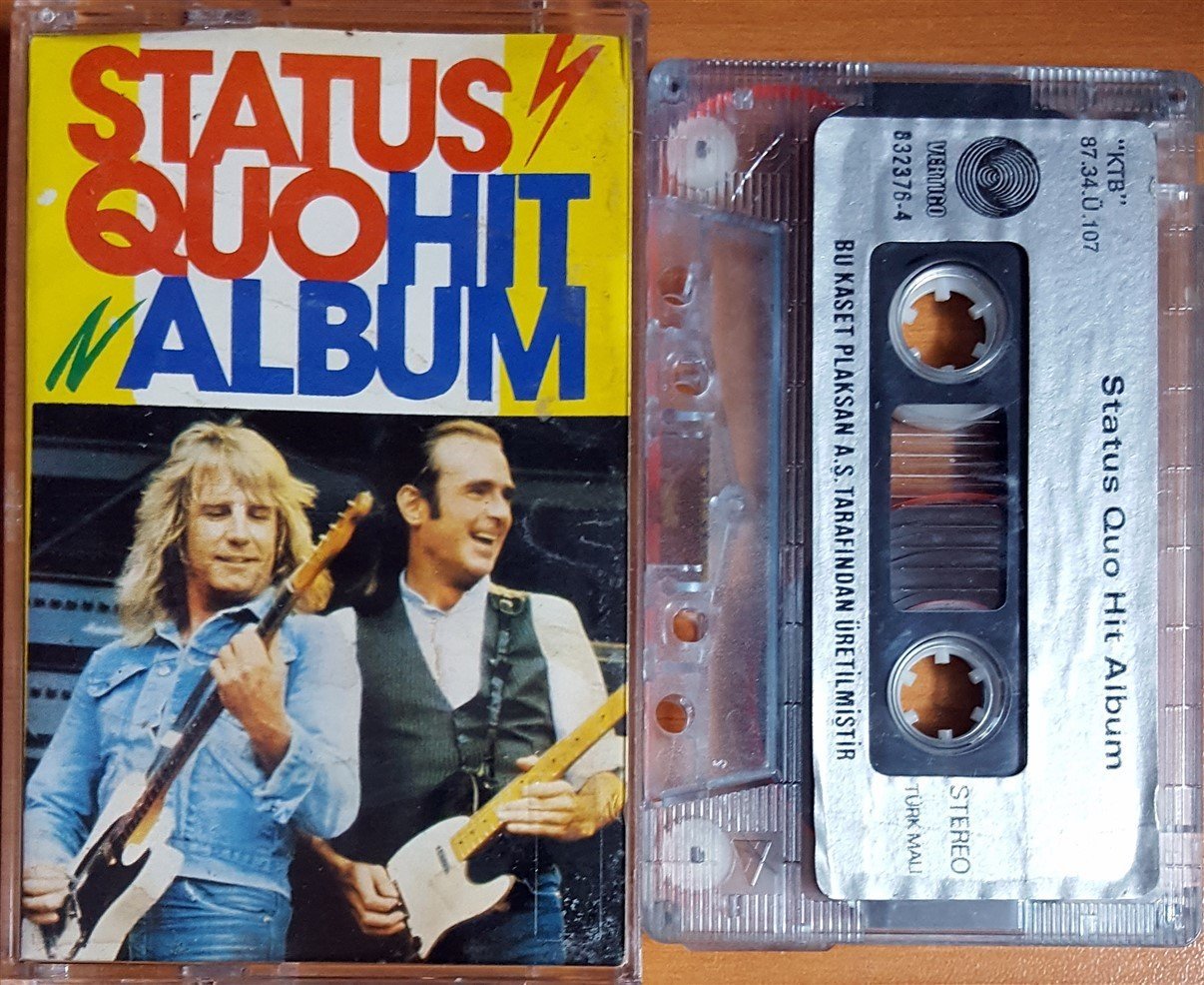 STATUS QUO - HIT ALBUM (1987) PLAKSAN KASET 2.EL