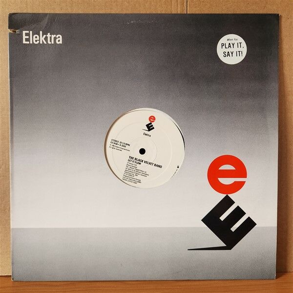 THE BLACK VELVET BAND - LET IT FLOW (1990) - 12'' 33RPM MAXI SINGLE 2.EL PLAK