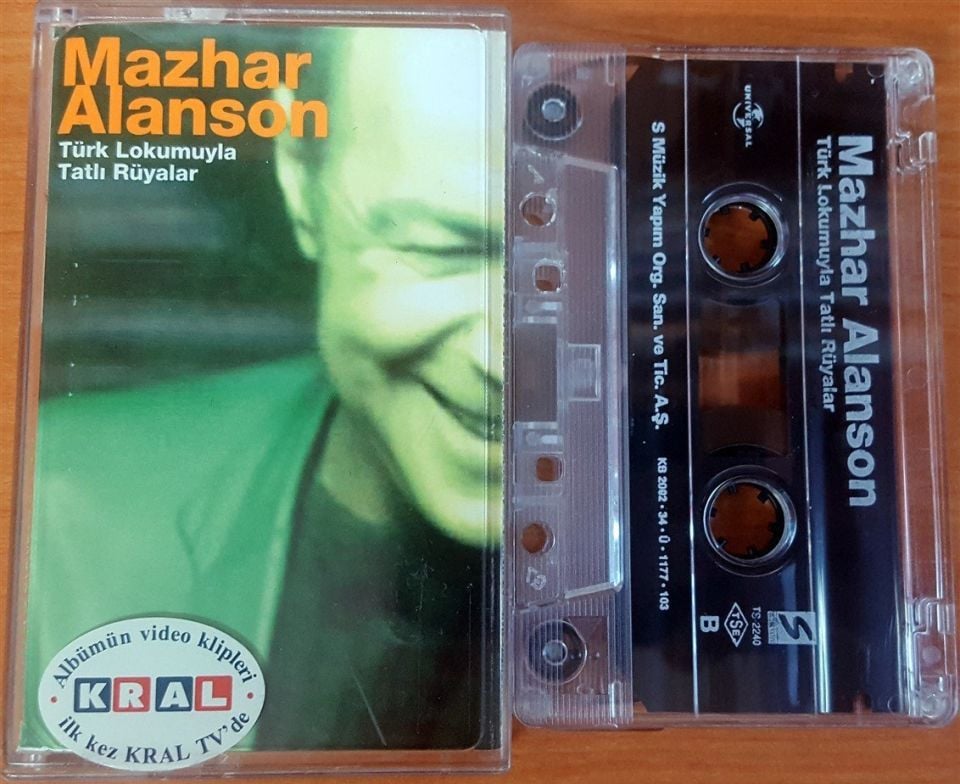 MAZHAR ALANSON - TÜRK LOKUMUYLA TATLI RÜYALAR KASET 2.EL