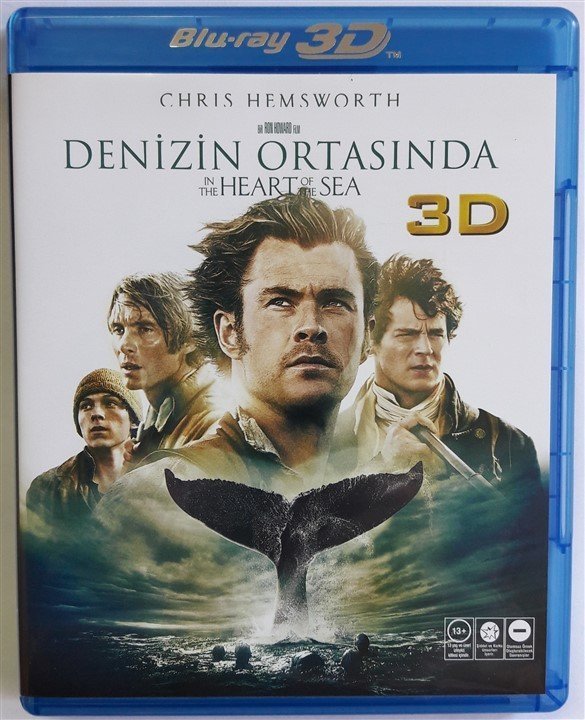 DENİZİN ORTASINDA - IN THE HEART OF THE SEA - CHRIS HEMSWORTH - 3D+BLU-RAY 2.EL