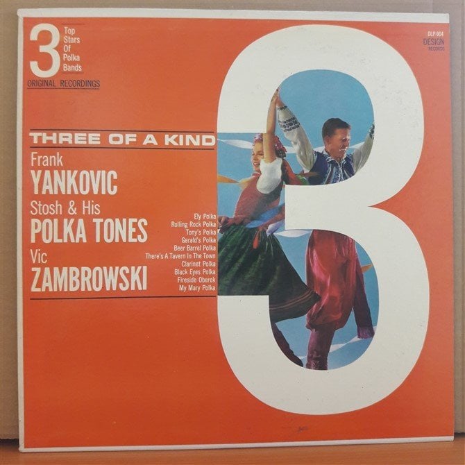 3 TOP STARS OF POLKA BANDS: FRANK YANKOVIC, STOSH POLKA TONES, VIC ZAMBROWSKI - LP 2.EL PLAK