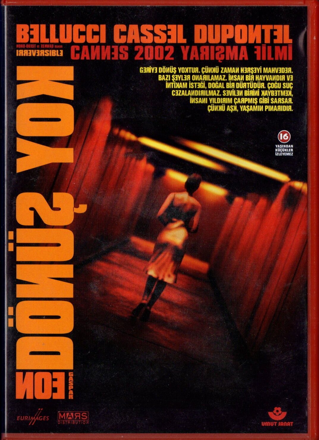 IRREVERSIBLE - DÖNÜŞ YOK - MONICA BELLUCI - GASPAR NOE - DVD 2.EL