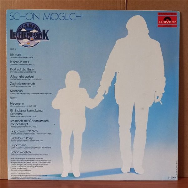 VOLKER LECHTENBRINK – SCHON MÖGLICH (1981) - LP 2.EL PLAK