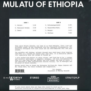 MULATU ASTATKE - MULATU OF ETHIOPIA (1972) - LP 2022 REISSUE SIFIR PLAK