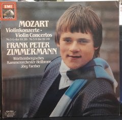 MOZART: VIOLIN CONCERTOS NOS. 3&5, FRANK PETER ZIMMERMANN, JÖRG FAERBER (1984) - PLAK 2.EL